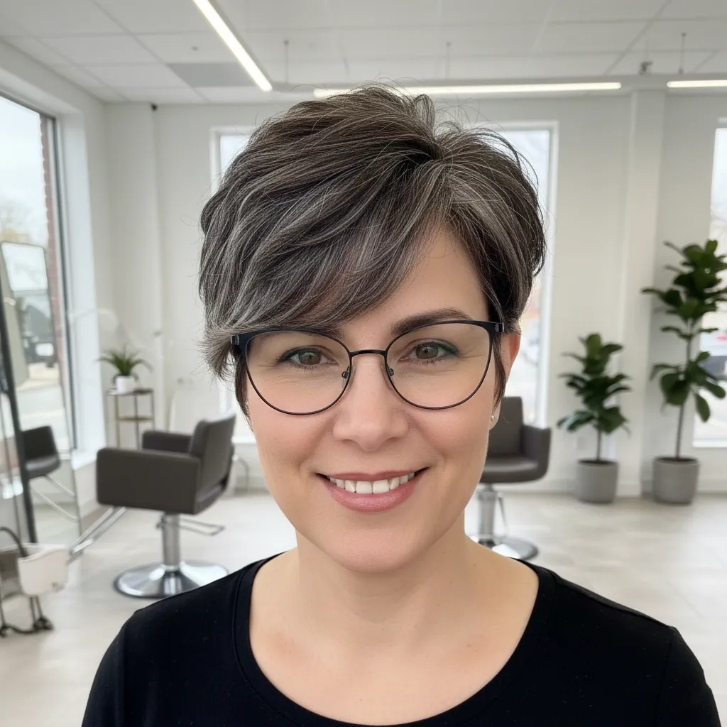 18 Short Hairstyles for Women Over 60 With Glasses