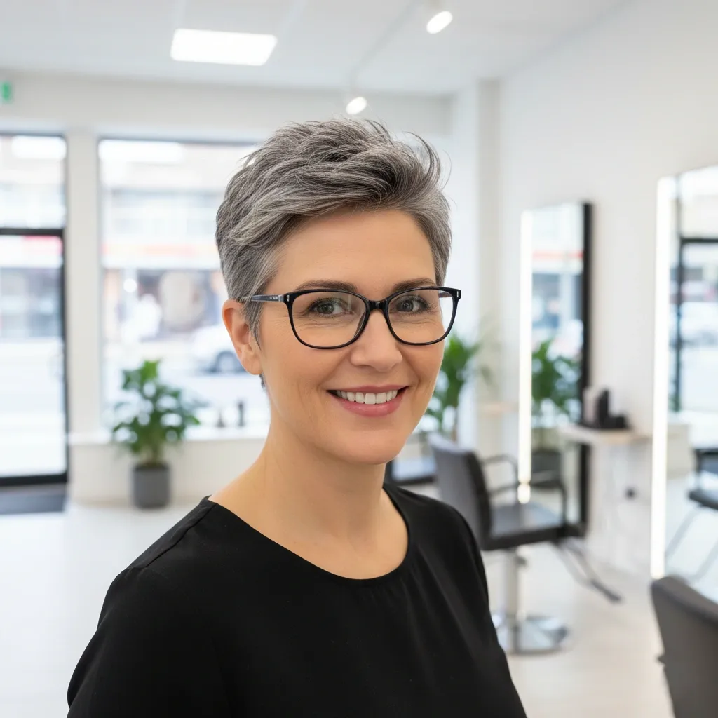 18 Short Hairstyles for Women Over 60 With Glasses