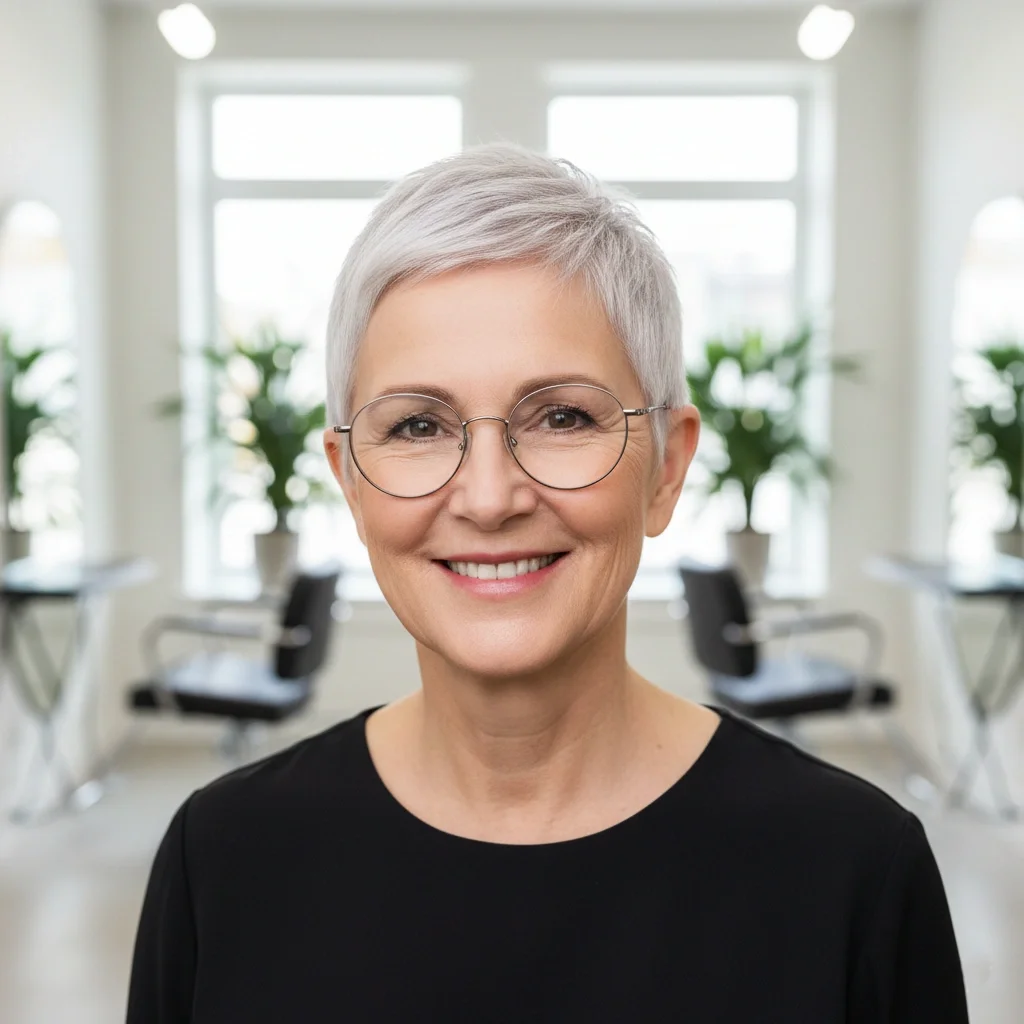 18 Short Hairstyles for Women Over 60 With Glasses