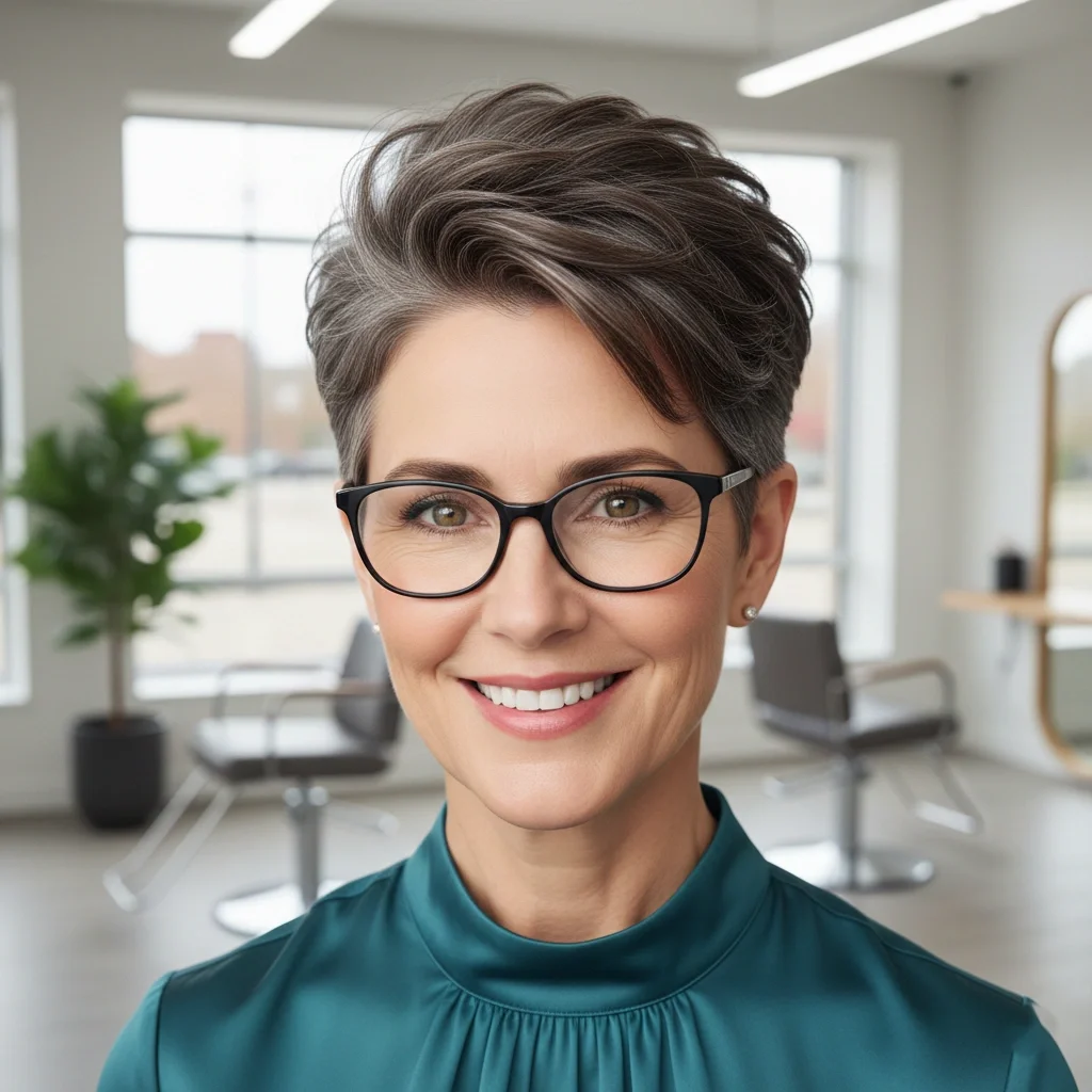 18 Short Hairstyles for Women Over 60 With Glasses