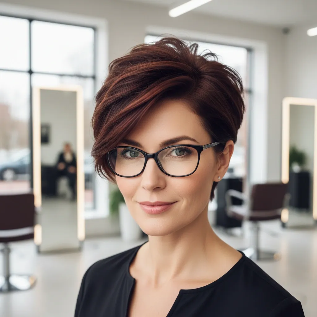18 Short Hairstyles for Women Over 60 With Glasses