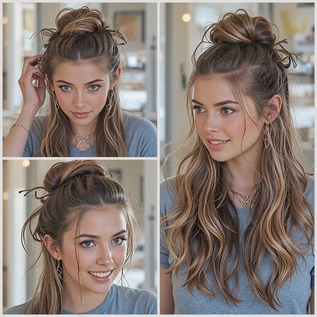 22 Elegant Half-Up Half-Down Hairstyles for Any Occasion