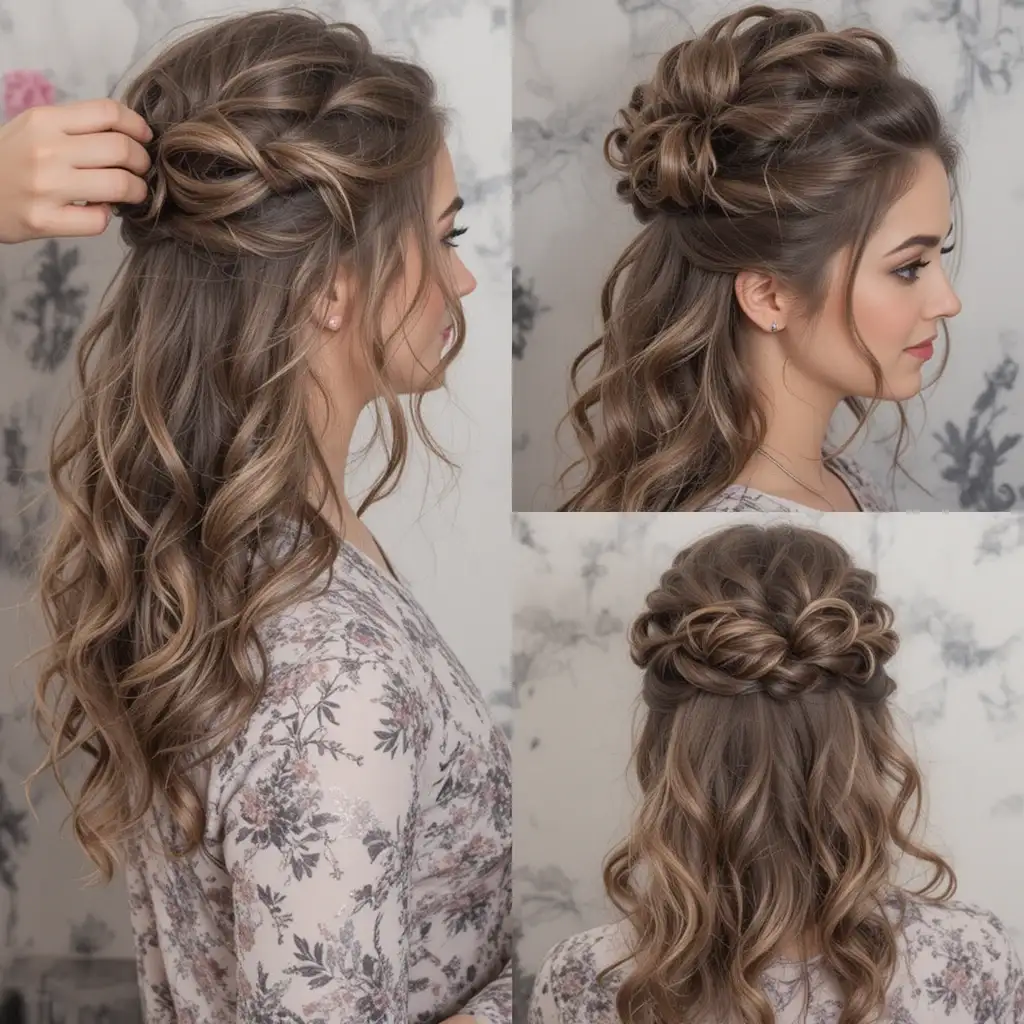 22 Elegant Half-Up Half-Down Hairstyles for Any Occasion
