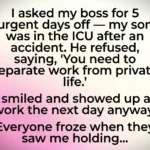 My Son Was In The ICU, But My Boss Told Me To Come To Work—Then Everyone Froze When I Walked In